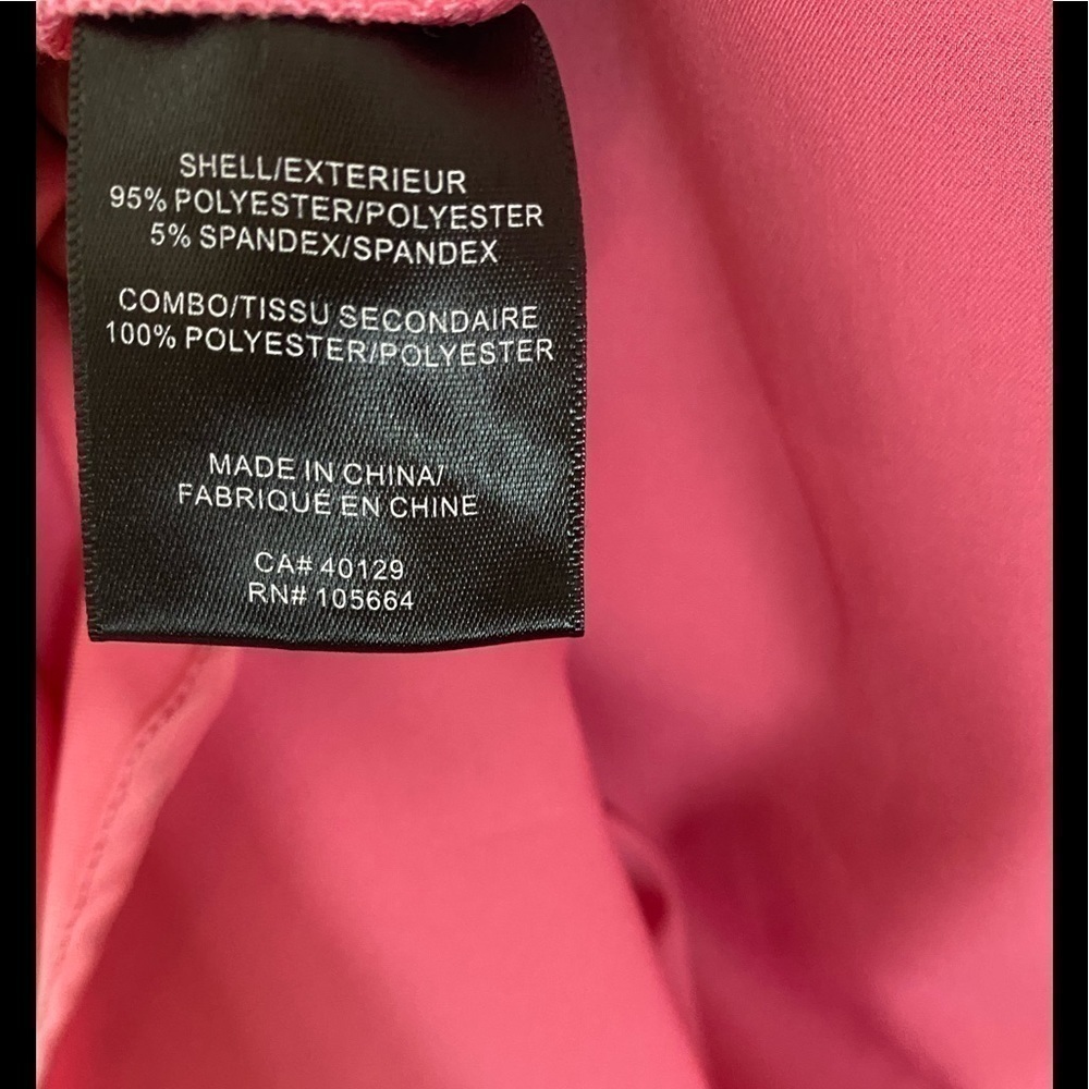 Alton gray bubble gum pink dress with black lace 6 - Picture 5 of 8